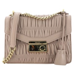 Prada Sound Envelope Shoulder Bag Gaufre Nappa Small