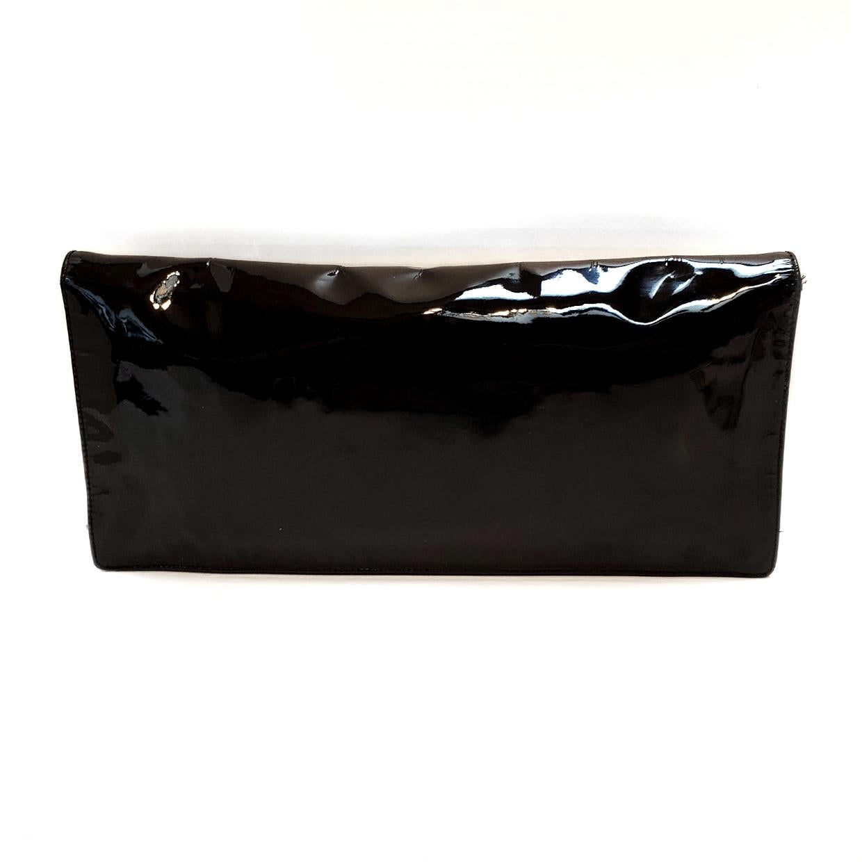 Prada Spazzolato C;assic Black Clutch Handbag at 1stDibs | prada black ...
