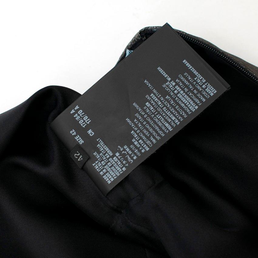 Prada Special Edition Bi-Colour Printed Silk Dress US 6 For Sale 1