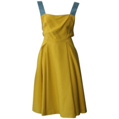 Robe Prada édition spéciale jaune et bleue 