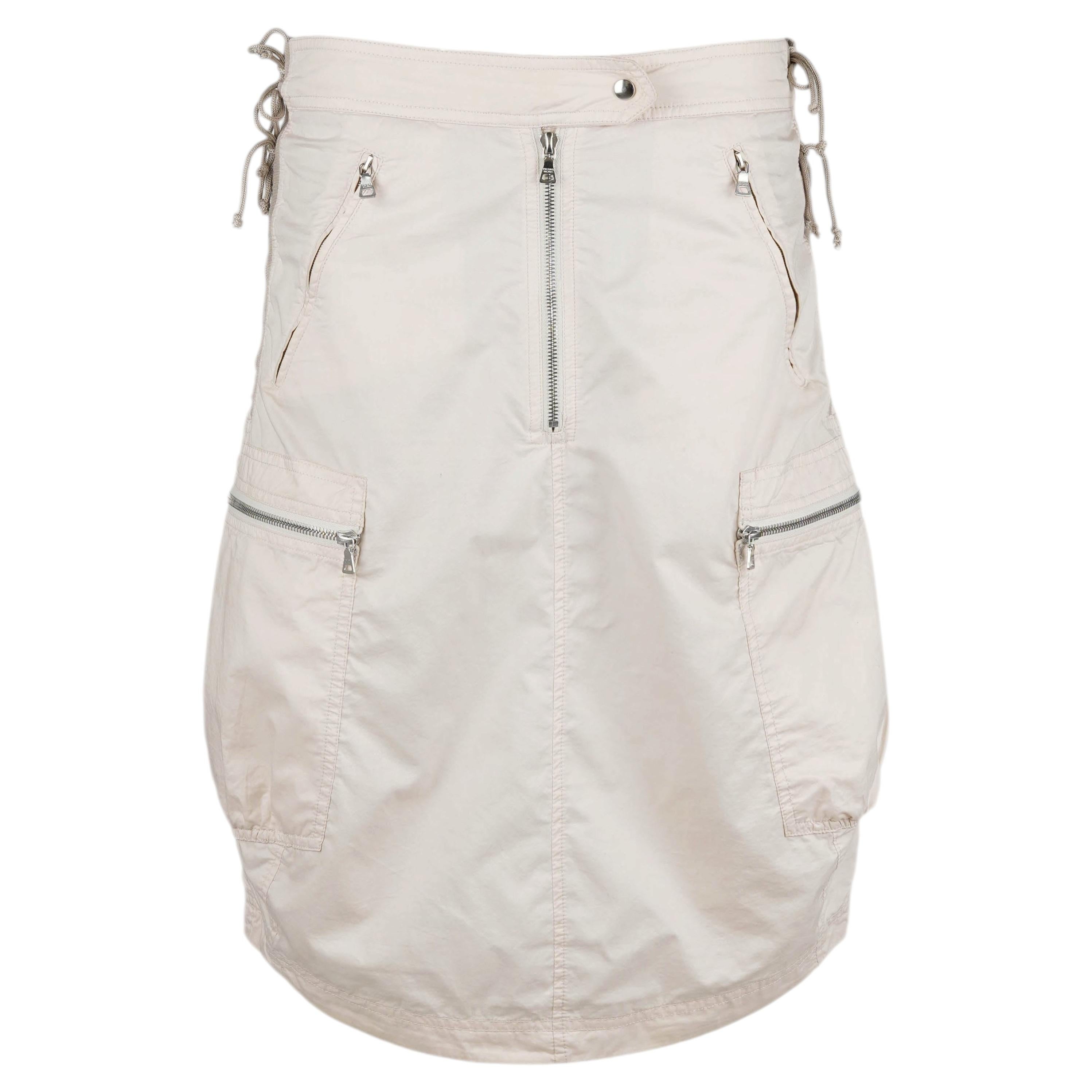Jupe cargo « Utility » Prada Sport Archive, couleur ivoire, CIRCA 2004–2007, taille IT42