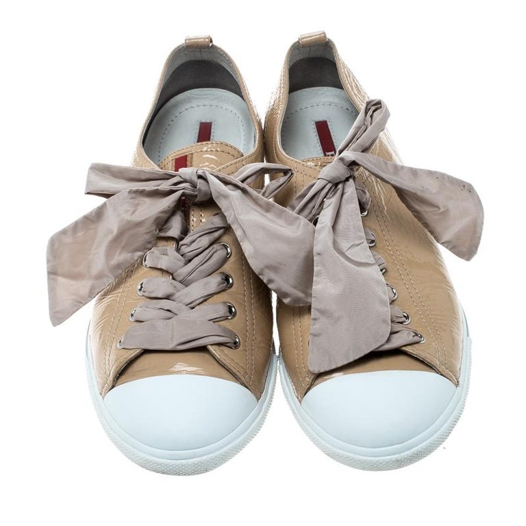 prada beige trainers