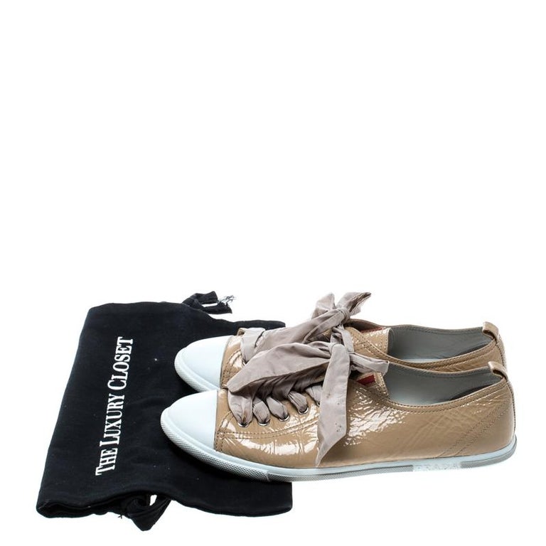 prada beige trainers
