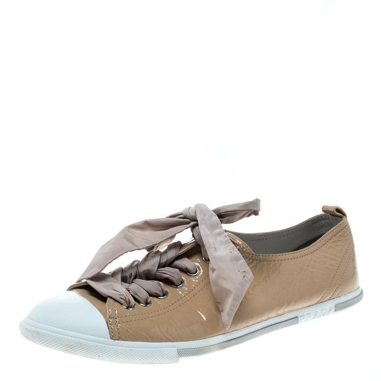 prada tan sneakers