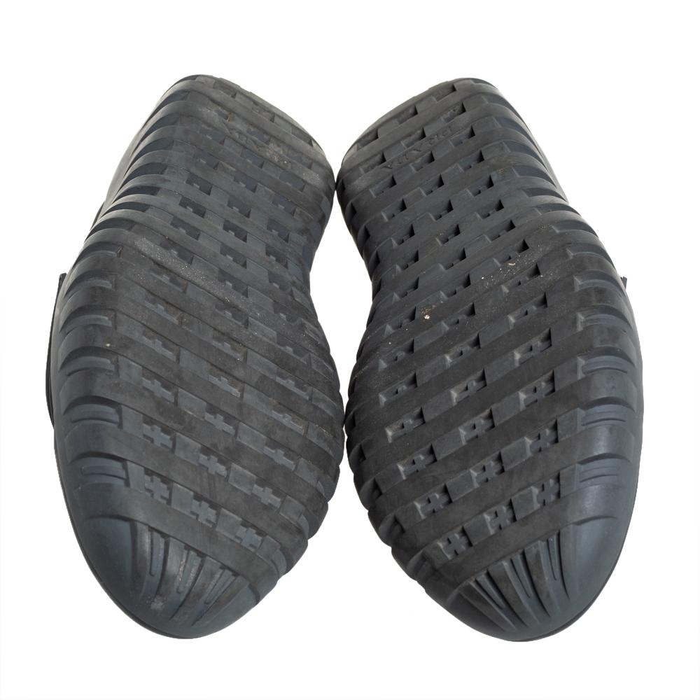 Prada Sport Negro/Azul Zapatillas bajas de nailon y goma con velcro talla 44 2