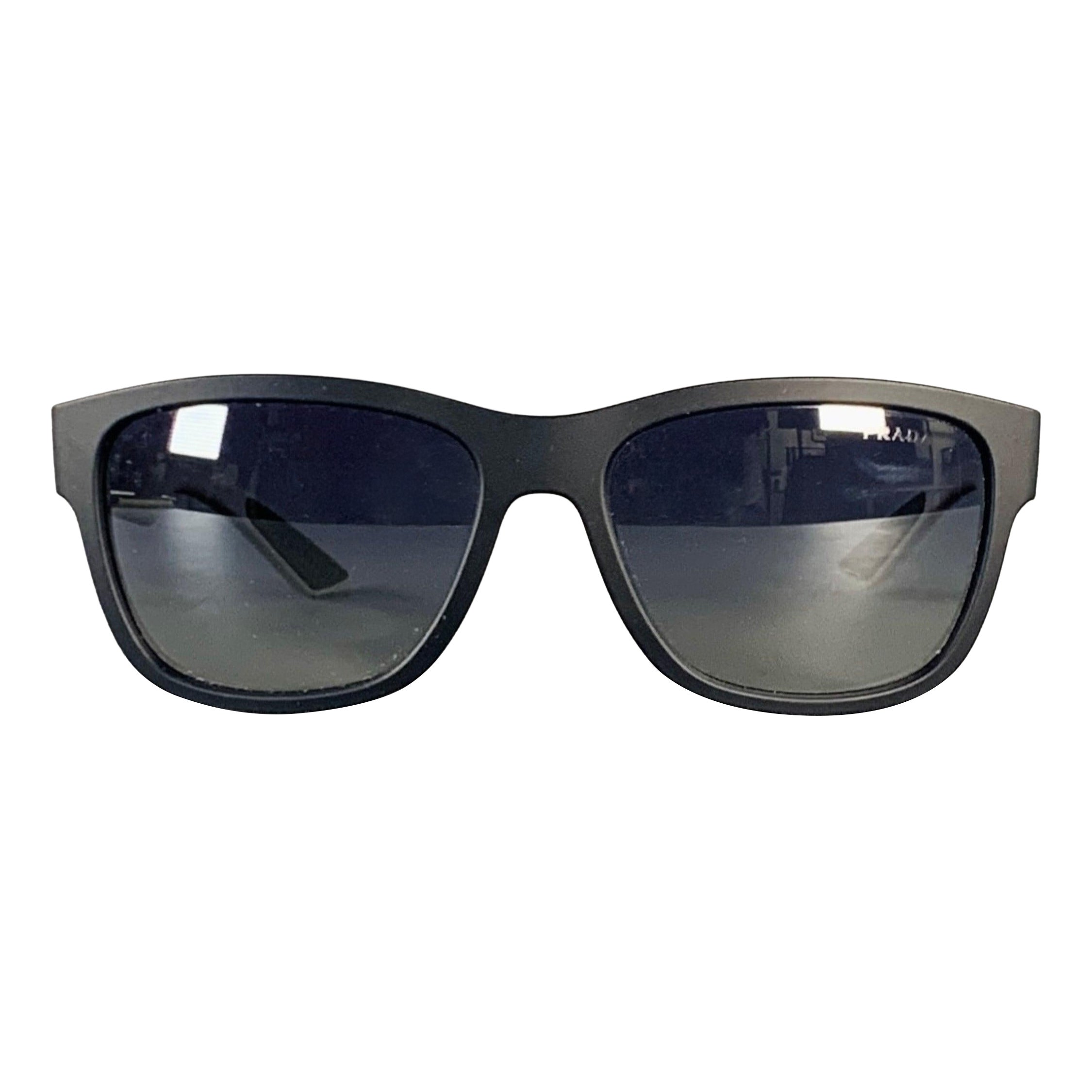 PRADA SPORT Black Grey Red Acetate Sunglasses
