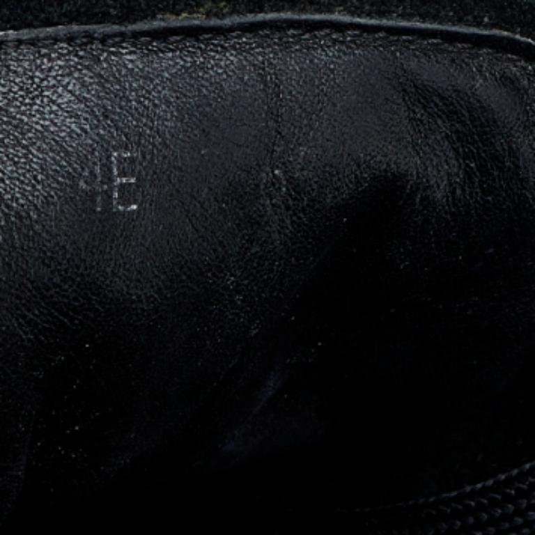 Prada Sport Black Leather And Nylon Low Top Sneakers Size 44 For Sale 5
