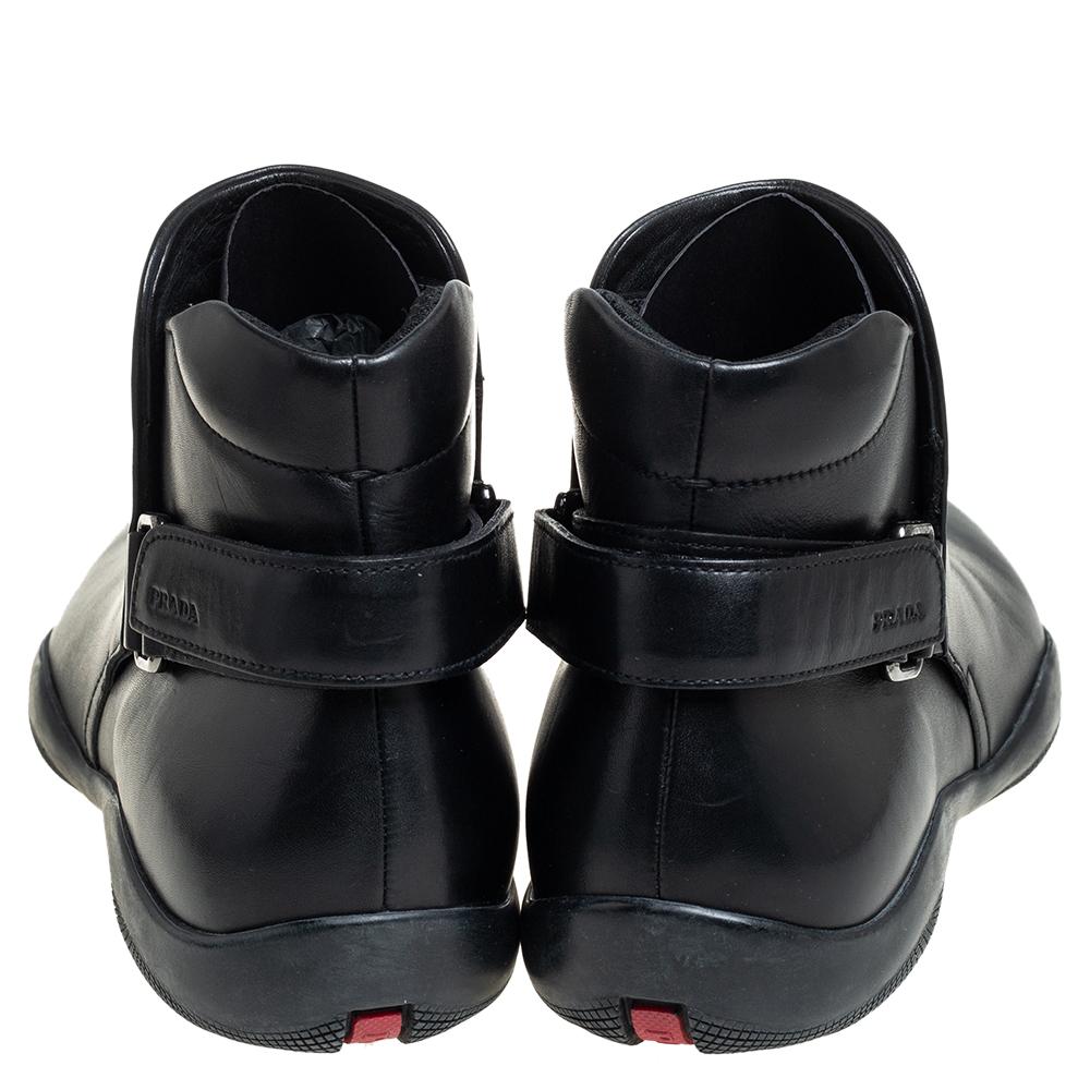 Prada Sport Black Leather Velcro Strap Ankle Boots Size 42 at 1stDibs | prada  sport ankle boots, prada sport boots, prada sports boots