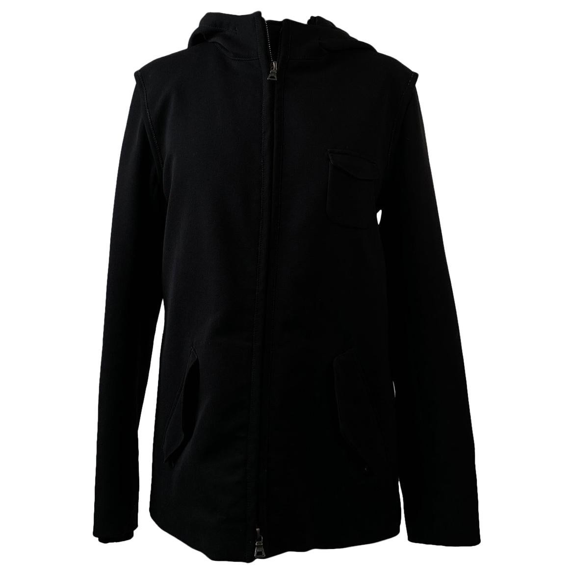 Prada Sport Black Nylon Hooded Zip Jacket Art. 280634 Size 46 For