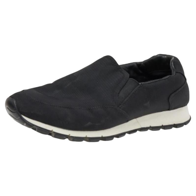 Prada Sport Black Nylon Slip on Sneakers Size 40.5
