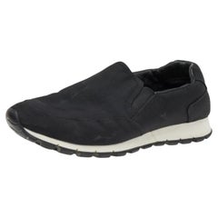 Prada Sport Black Nylon Slip on Sneakers Size 40.5