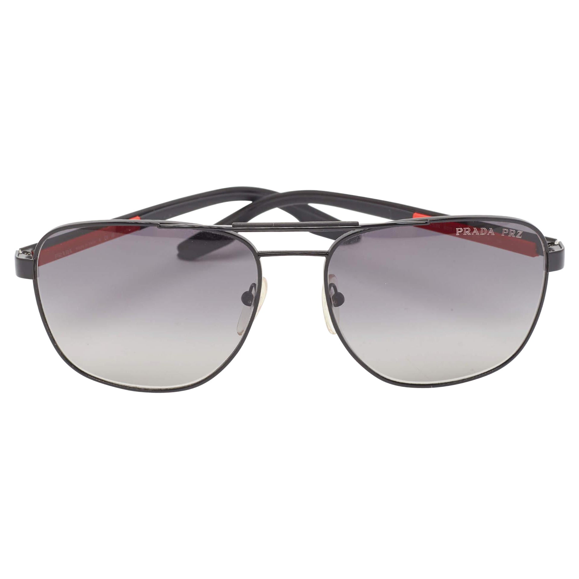 Prada Sport Black/Red Gradient SPS53X Linea Rossa Sqaure Sunglasses