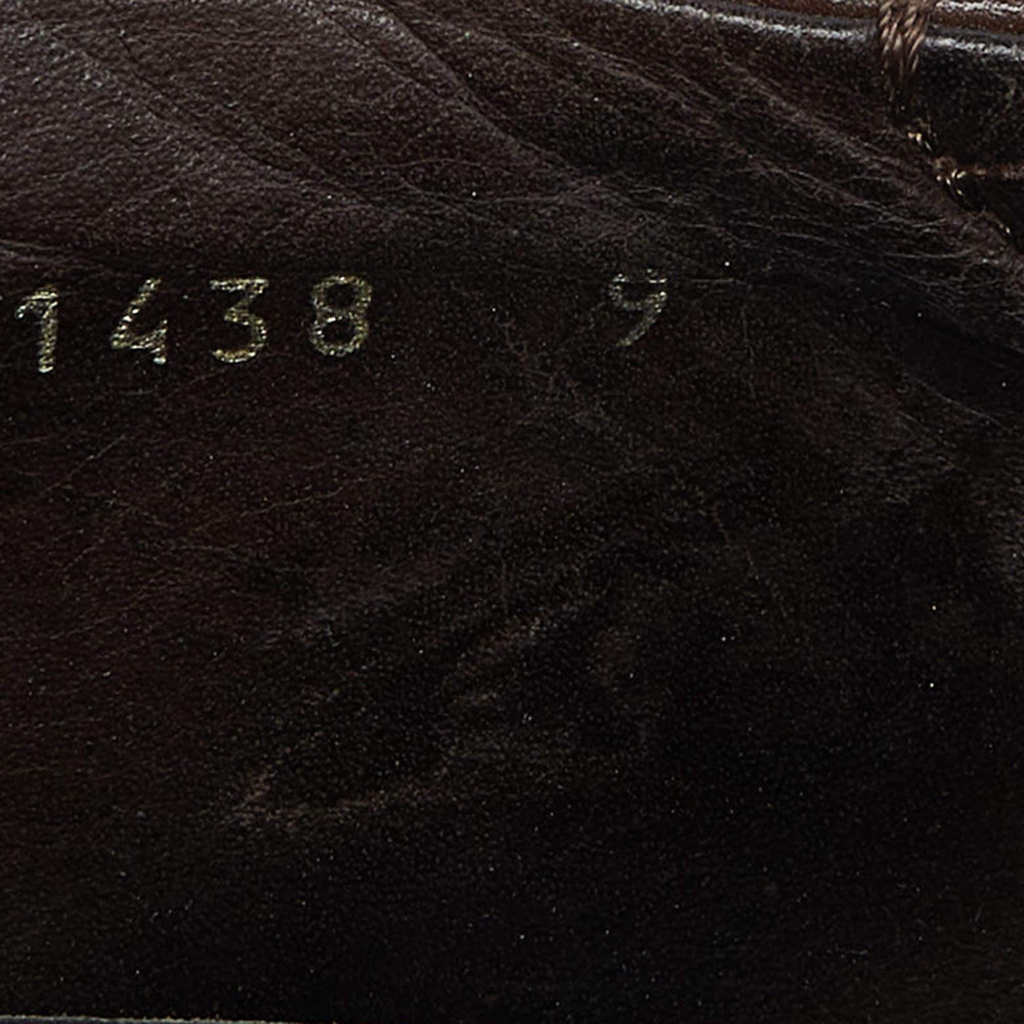 Prada Sport Brown Leather Double Velcro Low Top Sneakers Size 43 For Sale 2