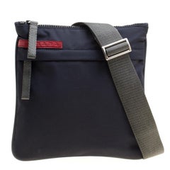 Prada Sport Dark Blue Nylon Crossbody Bag