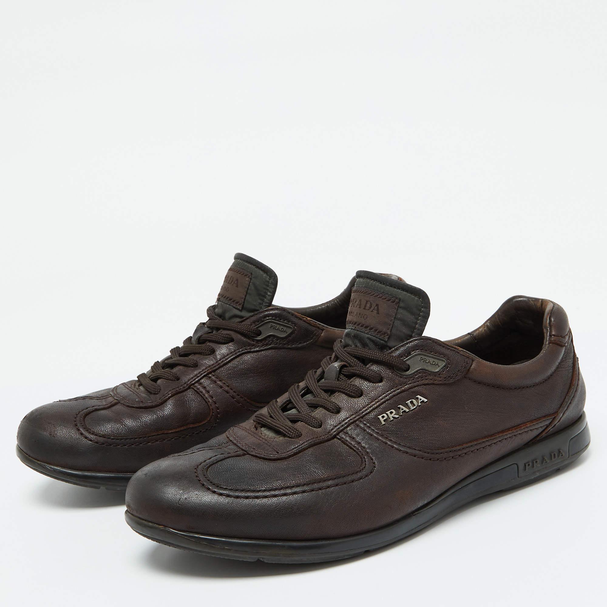 Add a statement appeal to your outfit with these sneakers. Made from premium materials  they feature lace up vamps and relaxing footbeds. The durable sole of this pair aims to provide you with everyday ease.