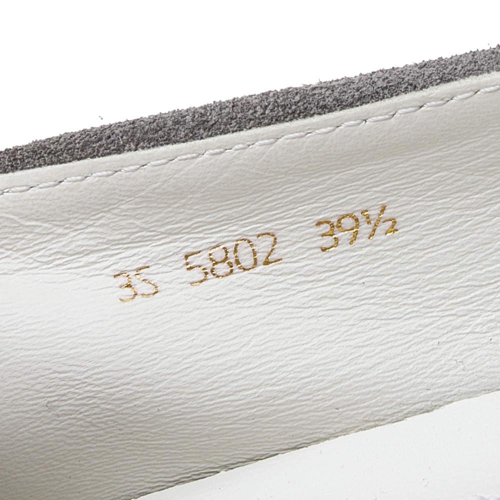 Prada Sport Grey Suede Slip On Sneakers Size 39.5 For Sale 1