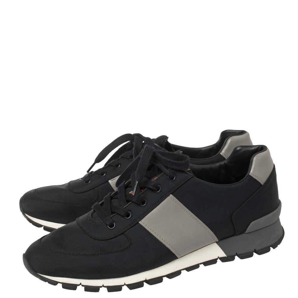 Prada Sport Navy Blue Match Race Fabric and Leather Low Top Sneakers Size 43 at 1stDibs prada 4e2718 prada sneakers blue navy blue prada sneakers