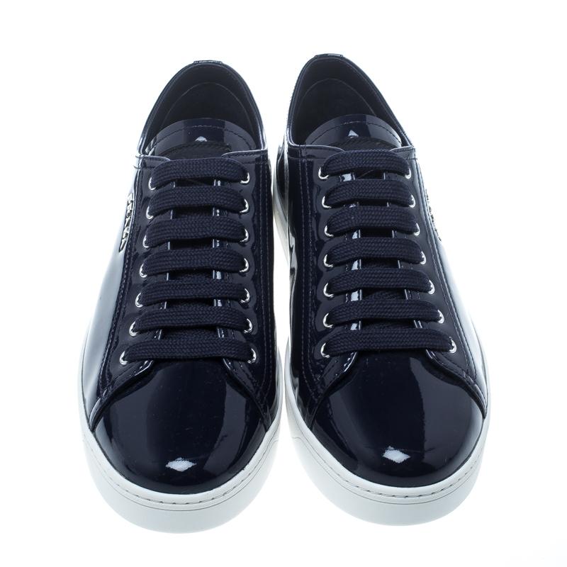 womens navy blue leather sneakers