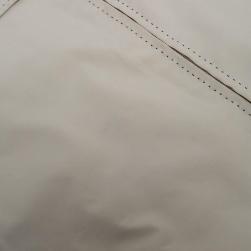 Prada Sport Off White Gore Tex Contrast Stitch Detail Zip Front Jacket XL 1
