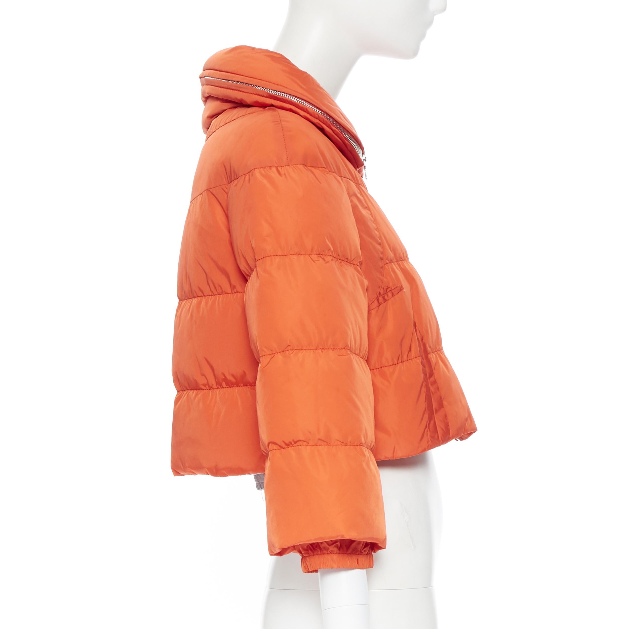 PRADA SPORT orange nylon goose down 