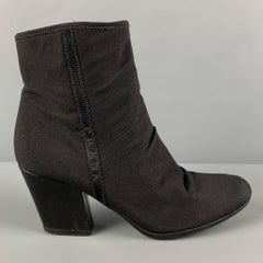 PRADA SPORT Size 8 Black Nylon Ankle Boots