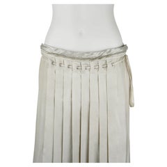 Prada Sport Spring/Summer 2000 Pleated Panel Silk Wrap Skirt IT40