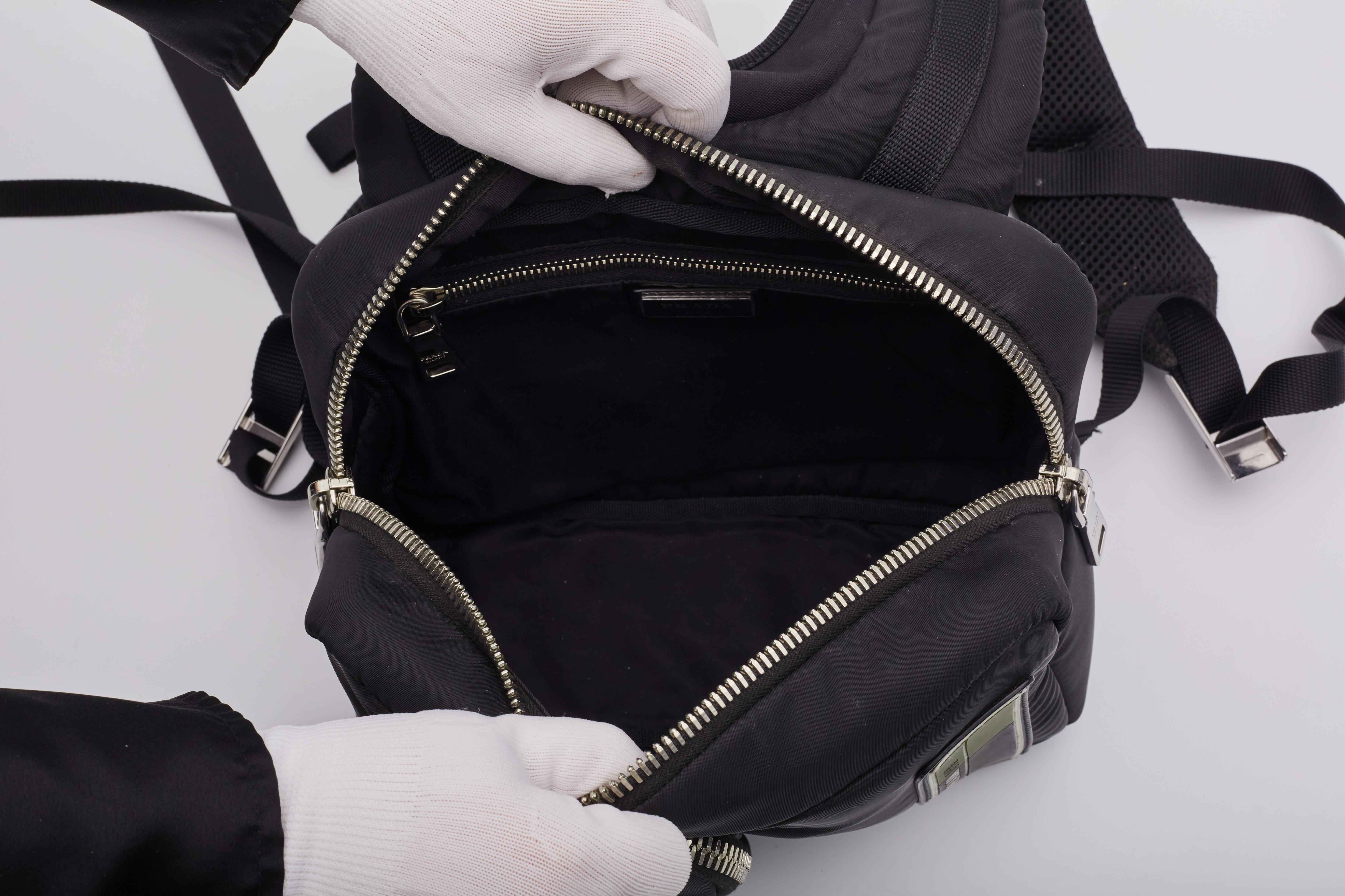 Prada Sport Tessuto Nylon Multi Pocket Back Pack For Sale 4