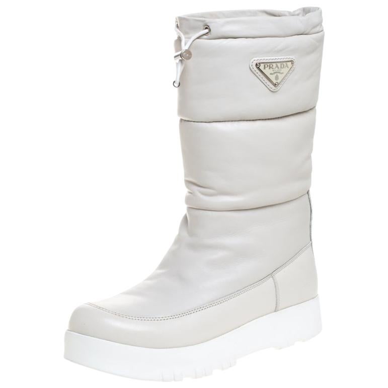 white platform snow boots