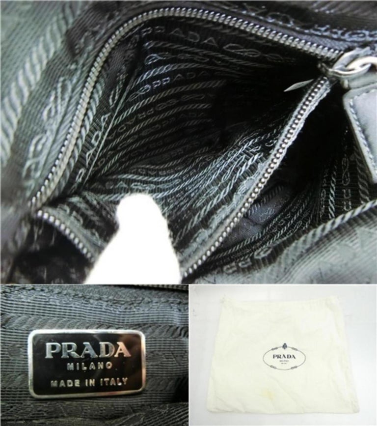 Prada Sports Tessuto Vela Mini Messenger 232179 Grey Nylon Cross Body Bag
