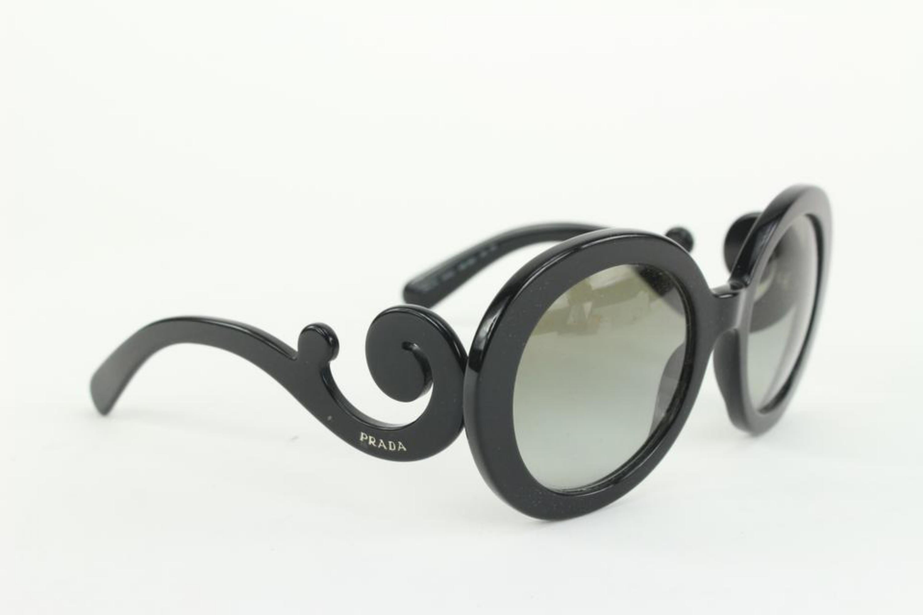 Gray Prada SPR27N Minimal Baroque Sunglasses 128p49