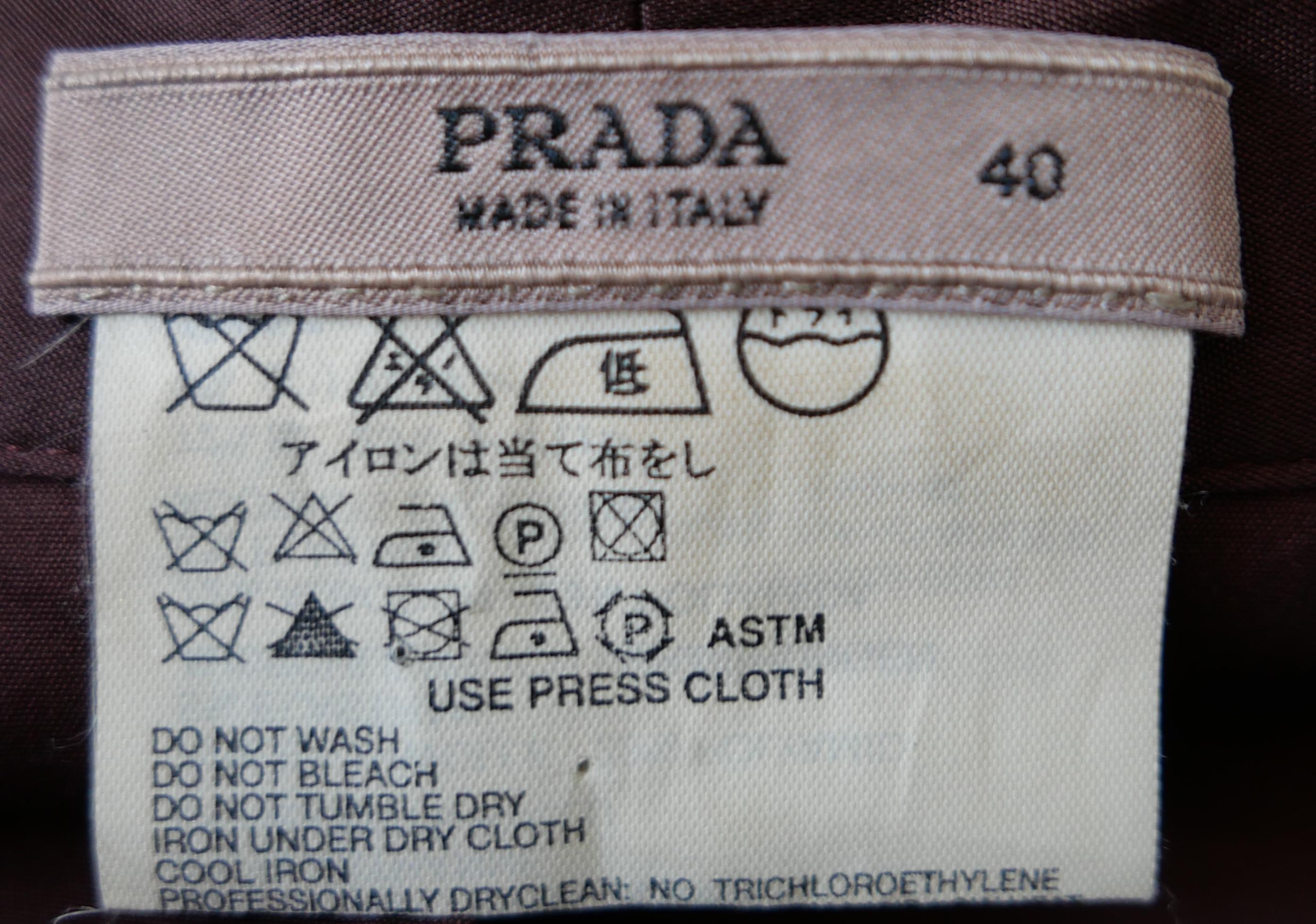 Falda Prada Primavera 2004 Tie Dye Raffia Hem en venta 1