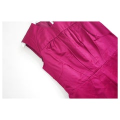 Prada Spring 2006 Silk Satin Tailored Peplum Top