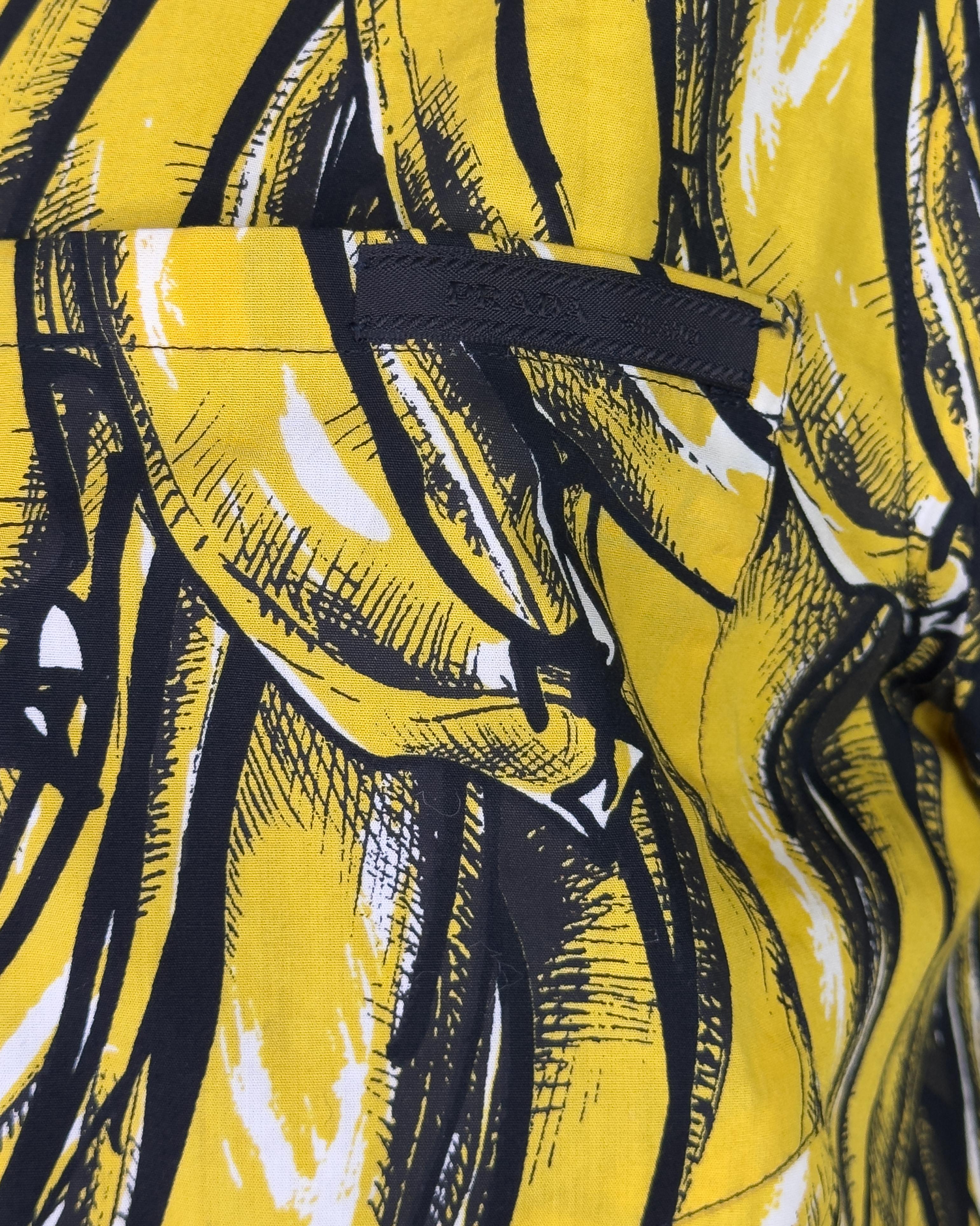 Women's or Men's Prada Spring 2011 Banana Print Button Up Shirt