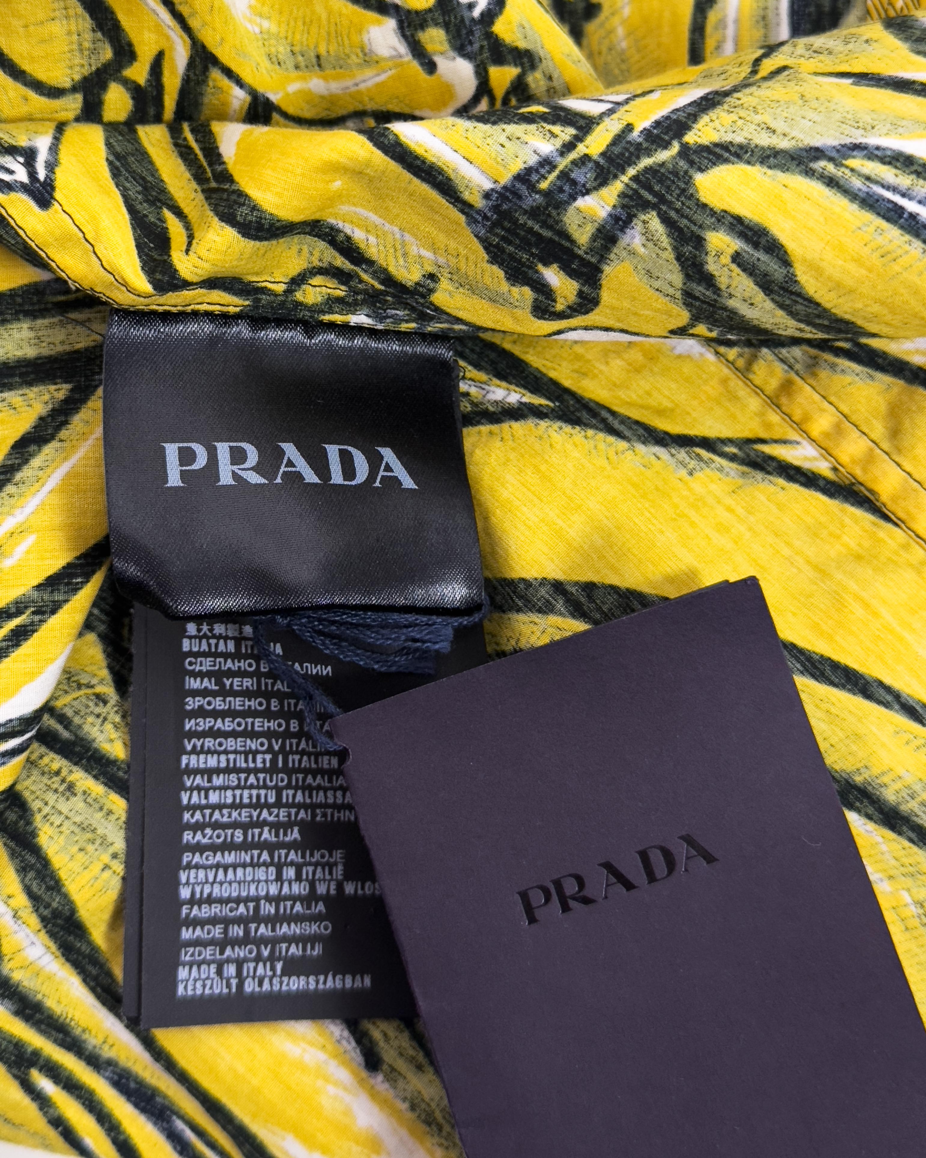 Prada Spring 2011 Banana Print Button Up Shirt 3