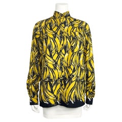 Prada Spring 2011 Banana Print Button Up Shirt