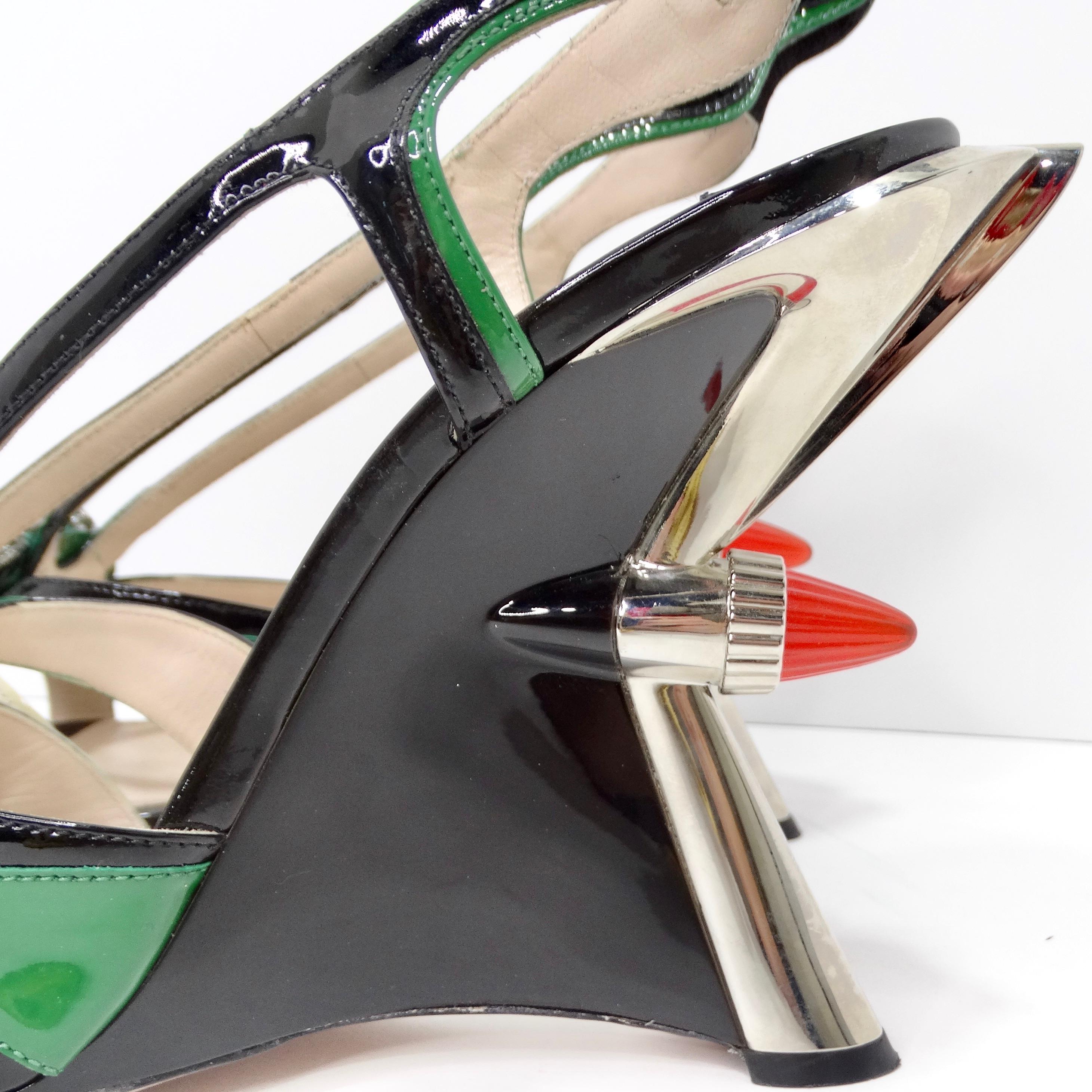 Prada Spring 2012 Rare Hot Rod Rocket Heels 7