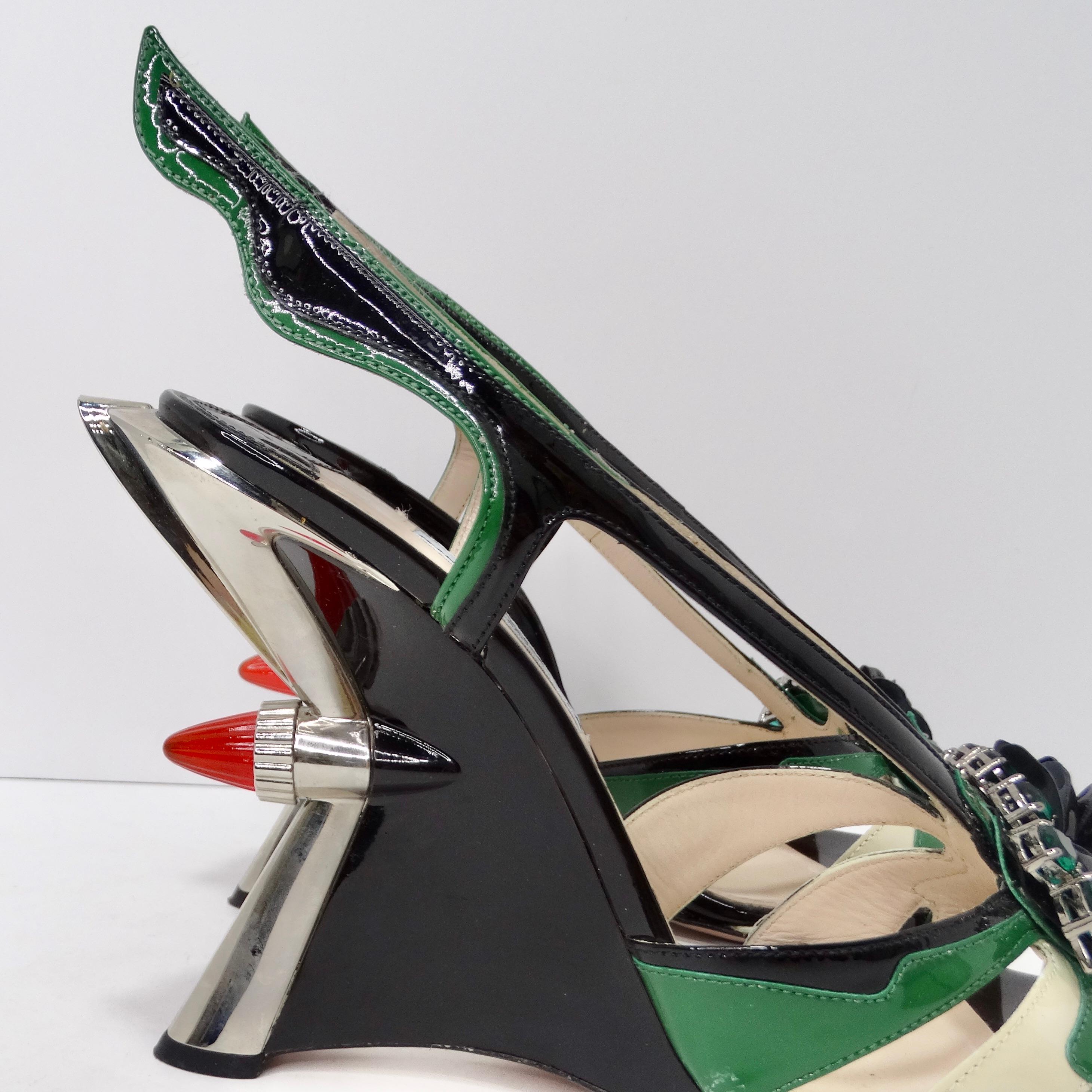 Prada Spring 2012 Rare Hot Rod Rocket Heels 2