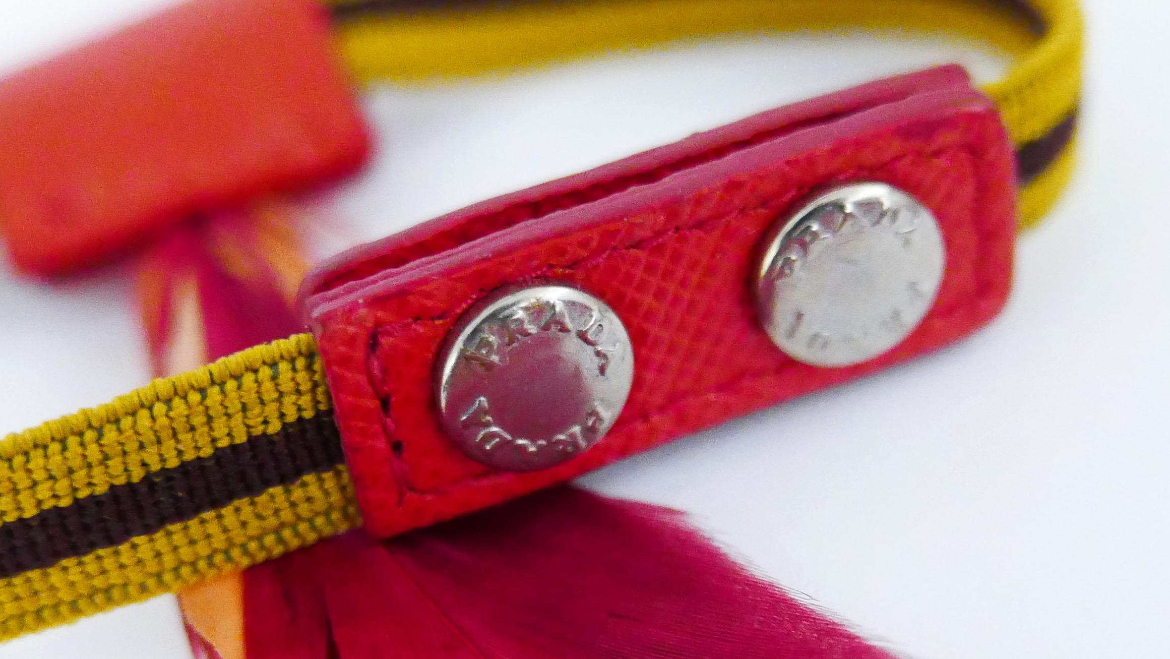 Women's Prada Spring 2014 Elasticated Feather Bracelet  For Sale