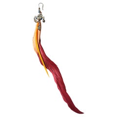 Prada Spring 2014 Feather & Crystal Single Earring