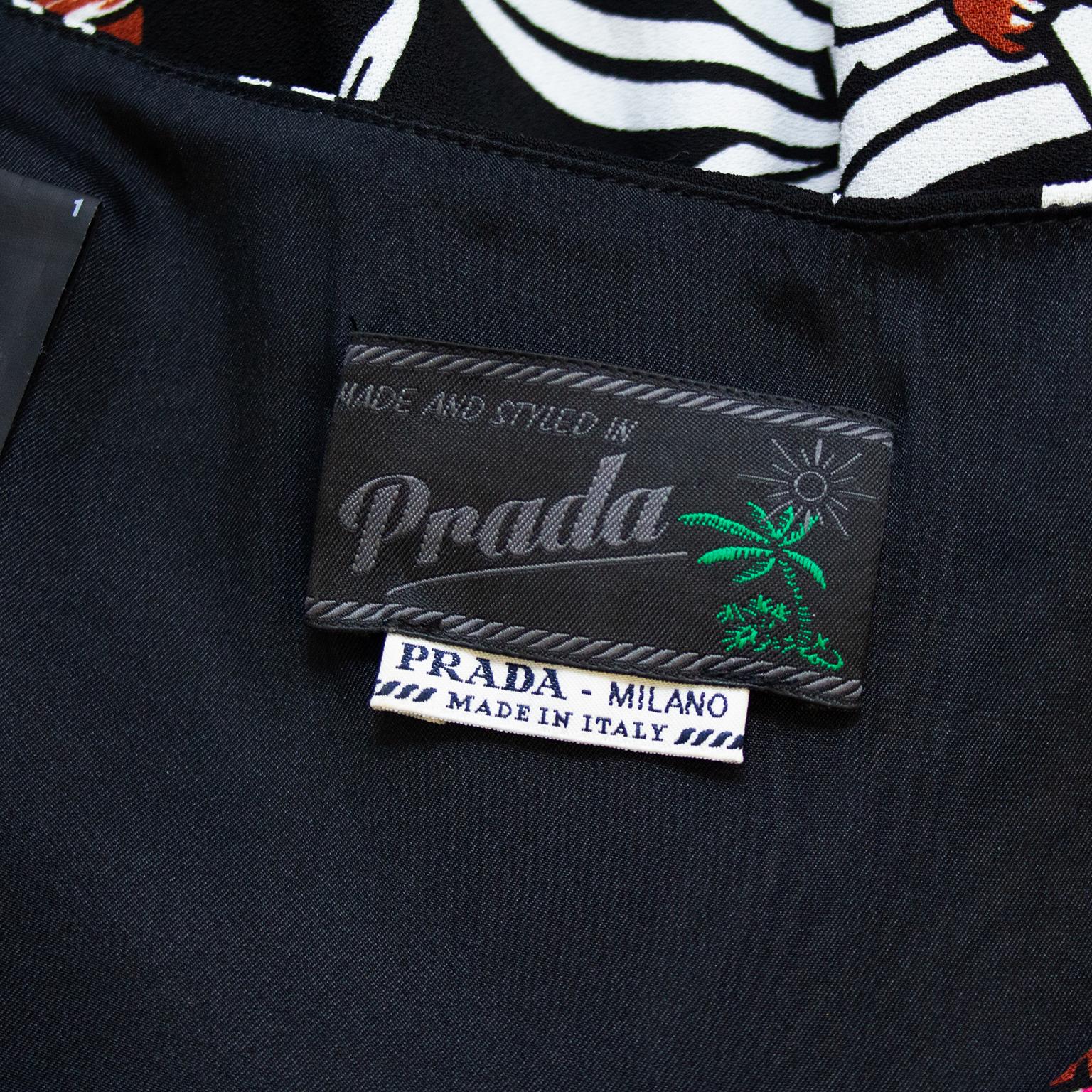 Prada Spring 2014 Hawaiian Hula Girl Print Skirt 1