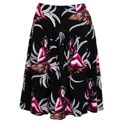Prada Spring 2014 Hawaiian Hula Girl Print Skirt