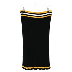 Gonna Prada primavera 2014 in maglia a coste con dettaglio a righe