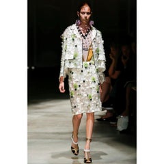 Prada Spring 2016 Runway Gold Strap Heels Retro Sandals 37