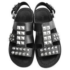Prada Spring 2018 Studded Chunky Sandals