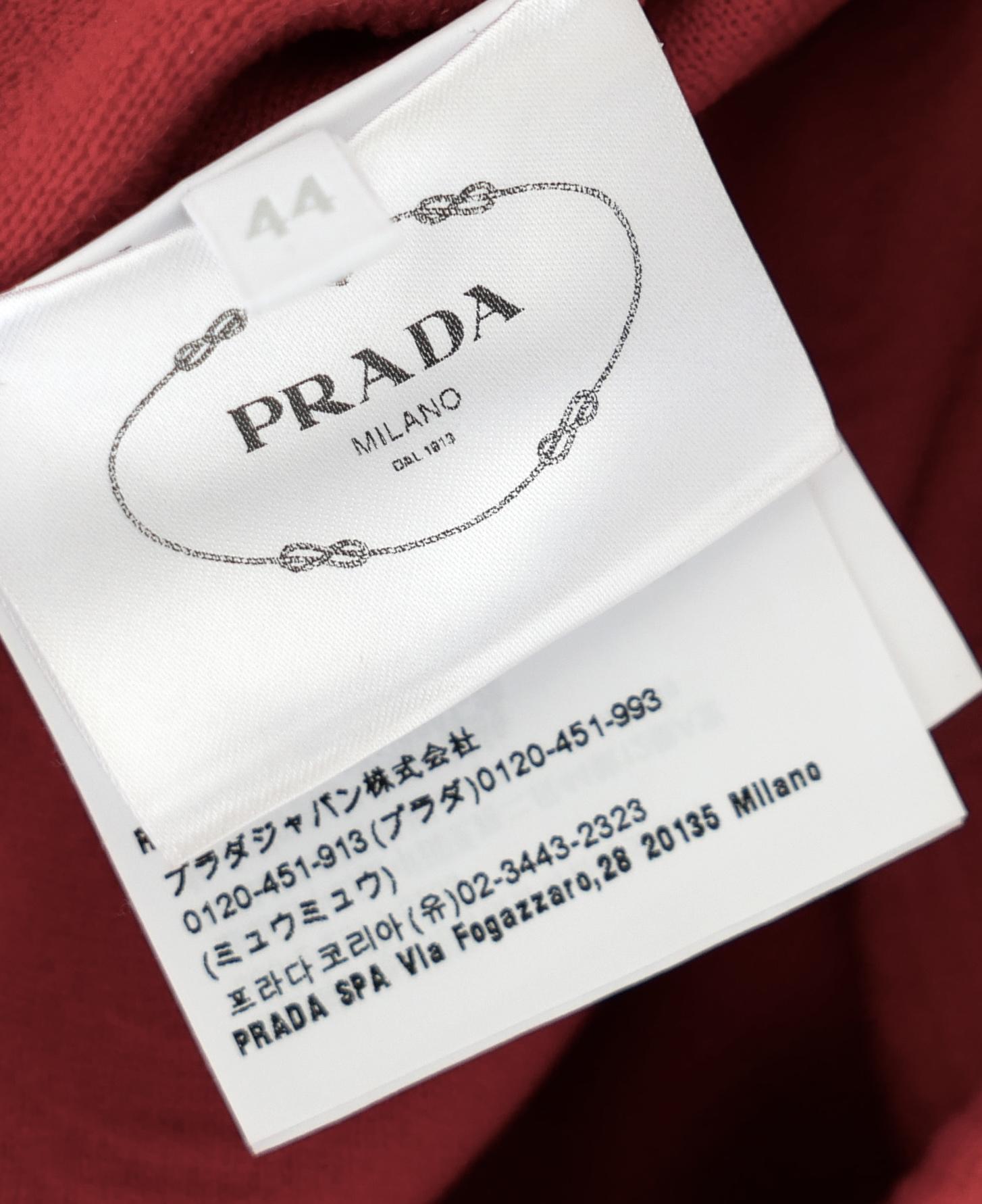 Prada Frühjahr 2022 Rotes Jacquard-Kleid Miuccia x Raf Simons im Angebot 6