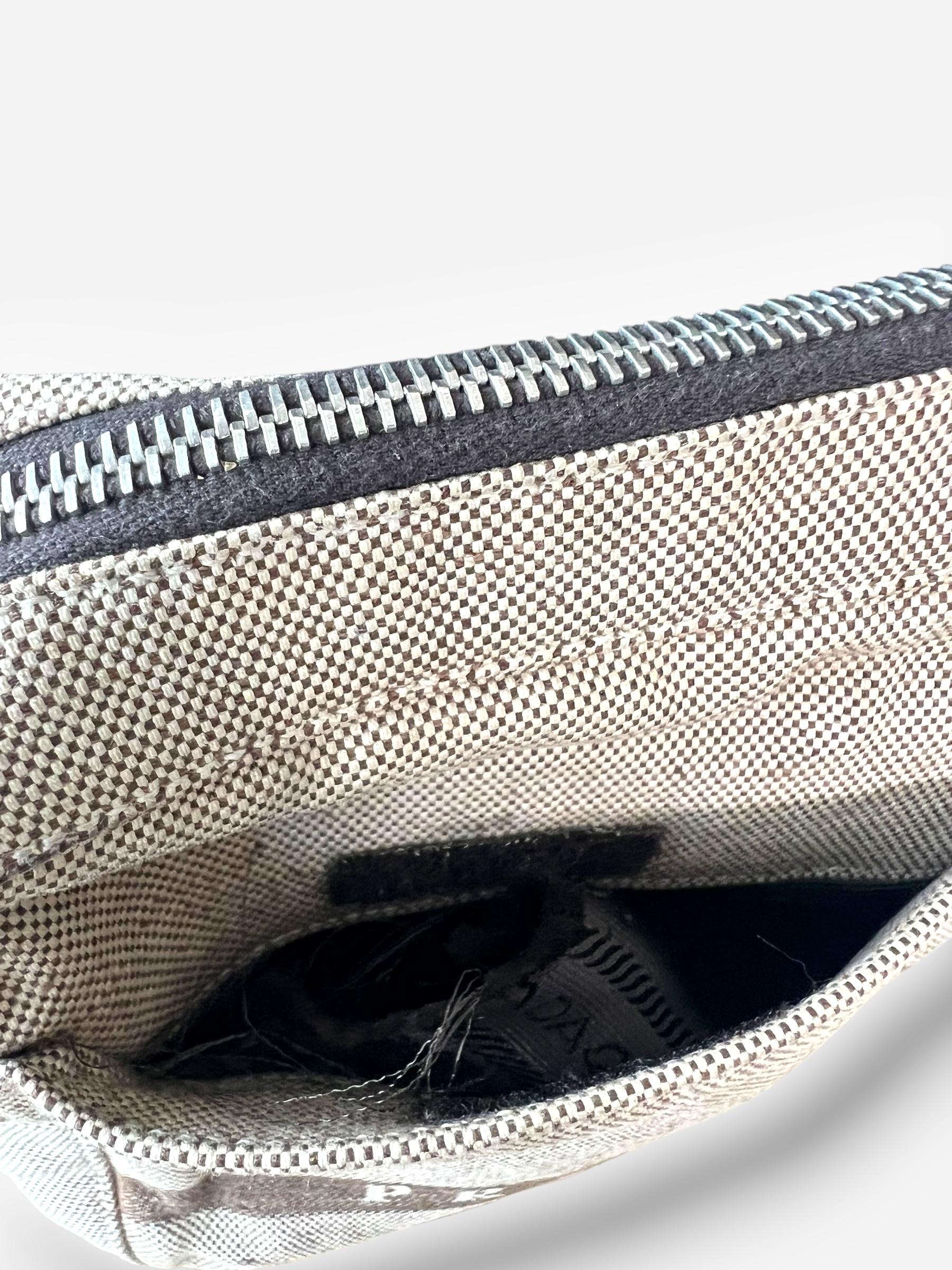 Prada Spring/Summer 1999 Canvas Waist Bag For Sale 5