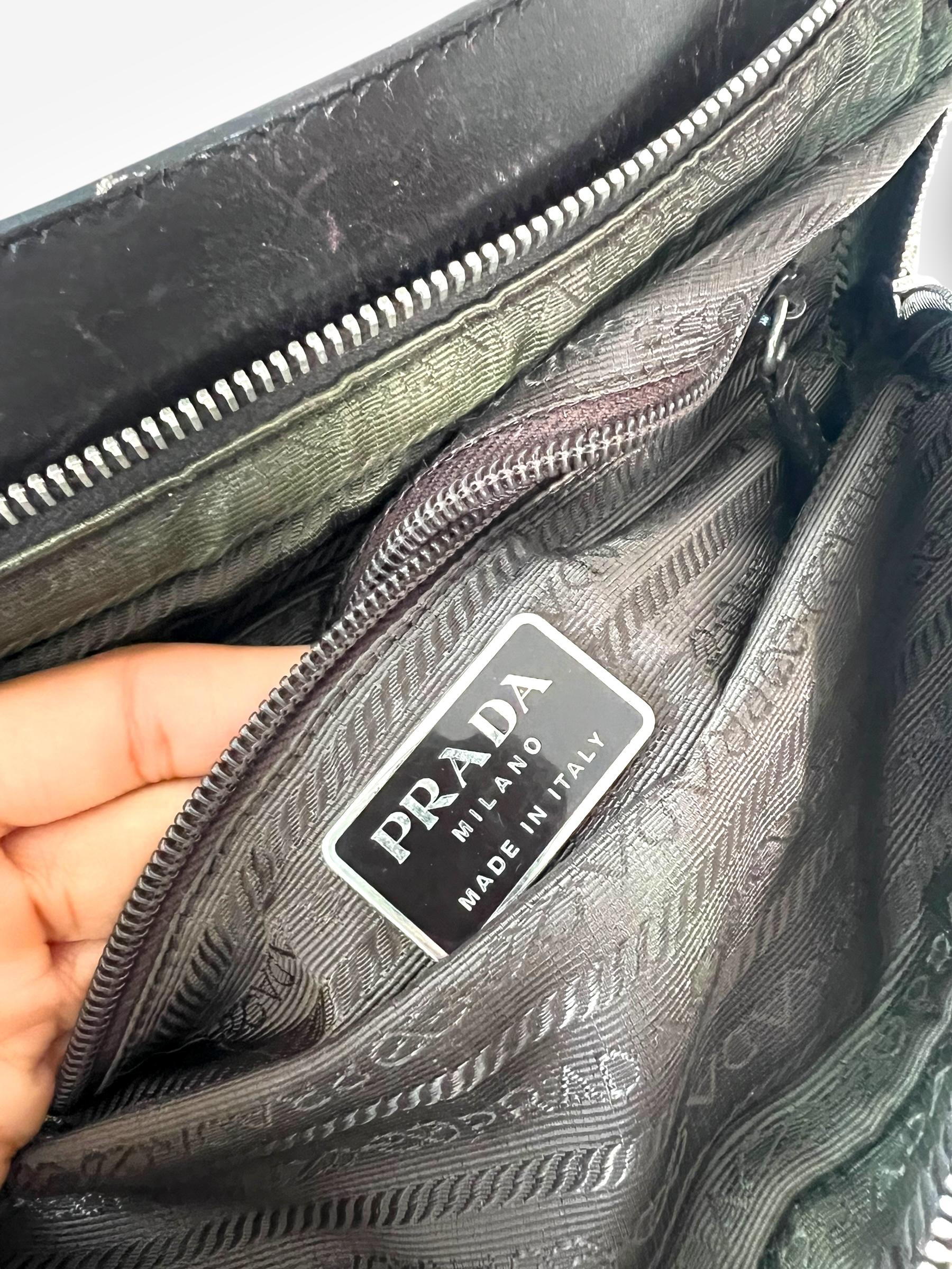 Prada Spring/Summer 1999 Canvas Waist Bag For Sale 7