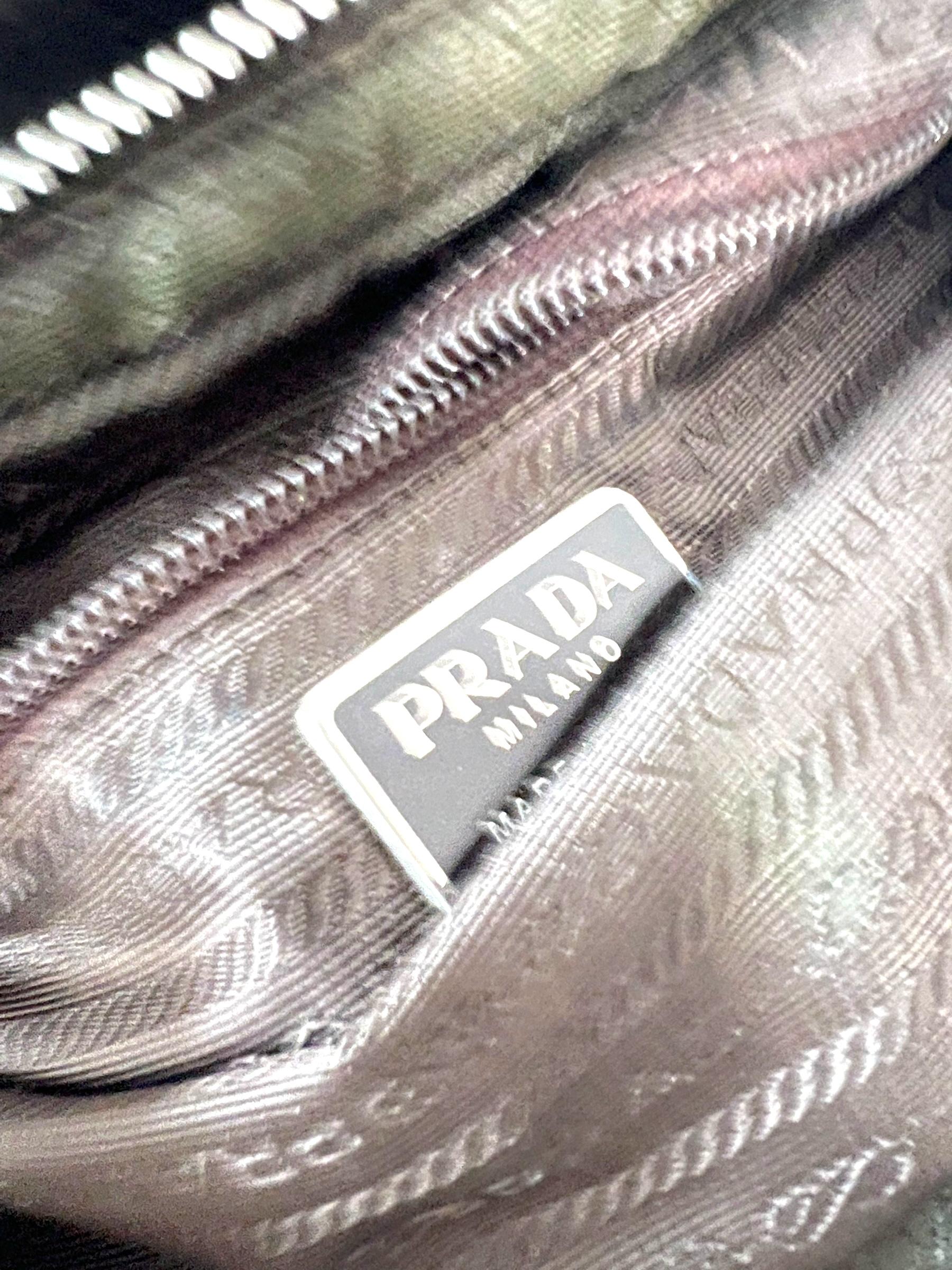 Prada Spring/Summer 1999 Canvas Waist Bag For Sale 8