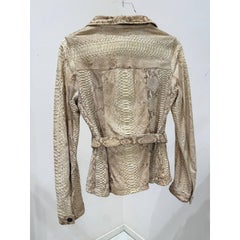 Prada Spring/Summer 2004 Belted Jacket Sz.M Beige Brown