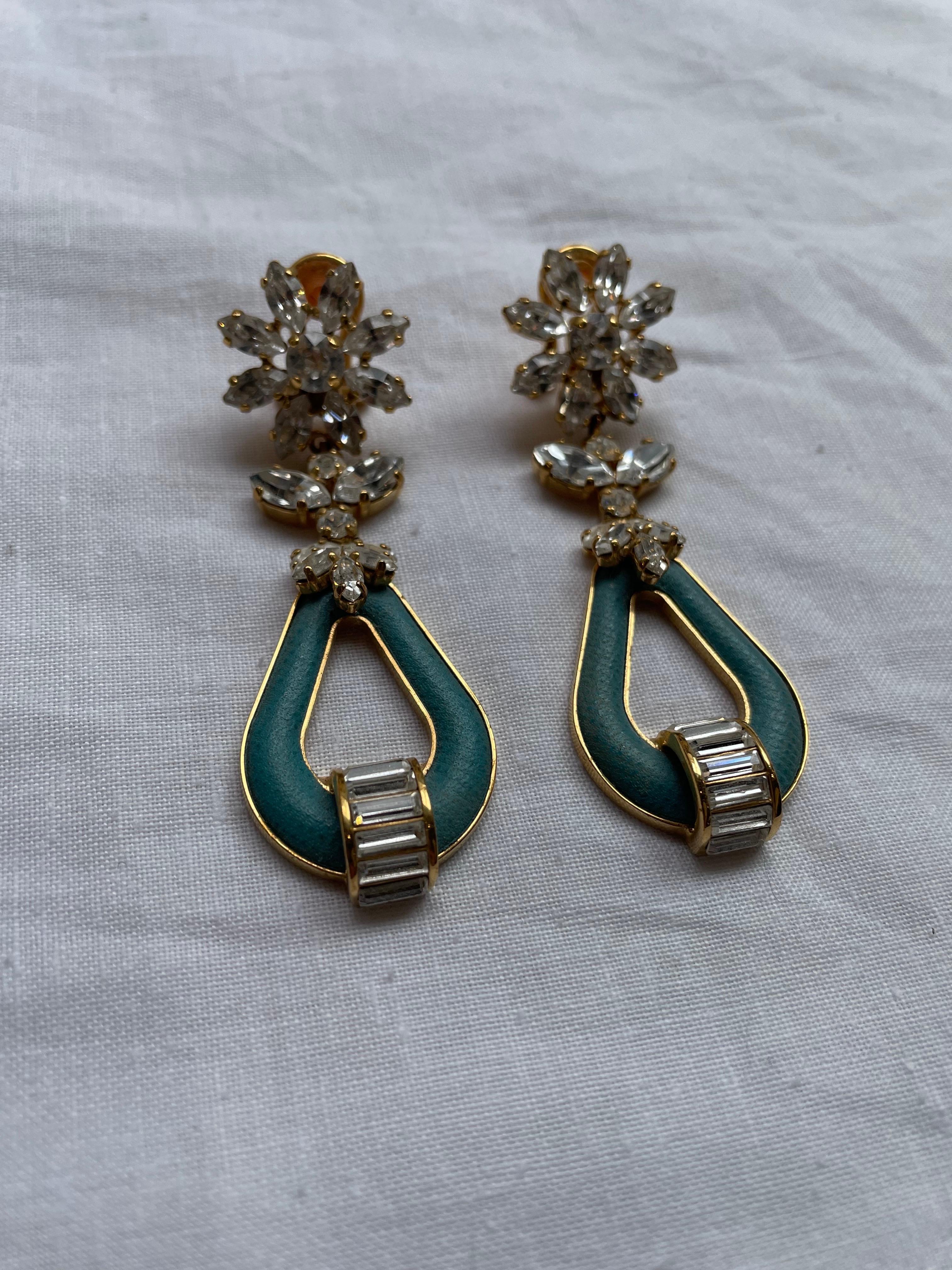Black Prada spring summer 2014 earrings For Sale